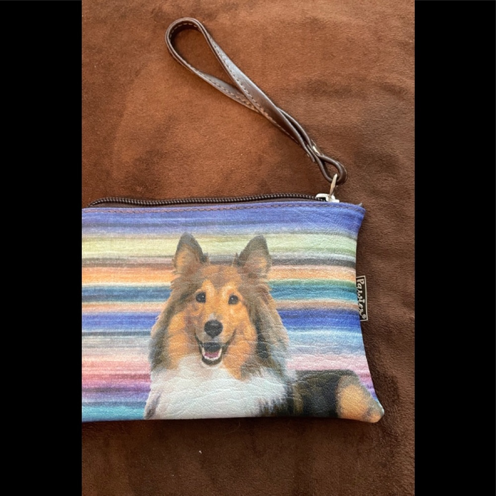 Shetland sheepdog small purse NWOT